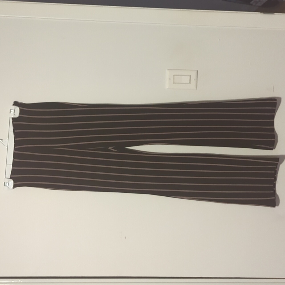 Forever 21 Brown Striped Women Dress Pants
